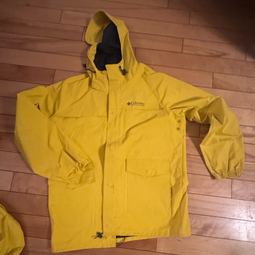 Columbia Yellow Rain Gear Set Men’s - Picture 3 of 8
